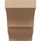 Ekena Millwork 4in. W x 6in. H x 32in. L Asheboro Woodgrain TimberThane Rafter Tail, Primed Tan RFTUR04X06X32ASHRCPR - alternate 3